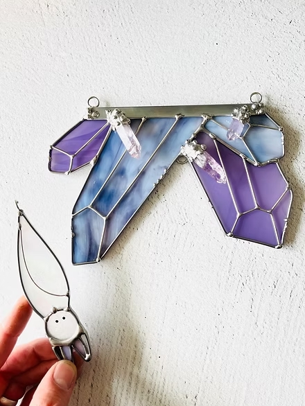 ✨ Handcrafted Stained Glass Art Collection – Nature’s Beauty in Every Piece! 🌿🐝🦇