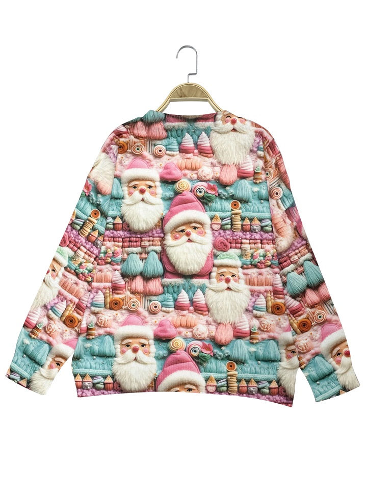 Christmas Sale🔥Women's Pink Santa Christmas Ugly sweater