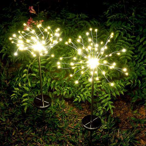 🔥LAST DAY 48% OFF--Waterproof Solar Garden Fireworks Lamp