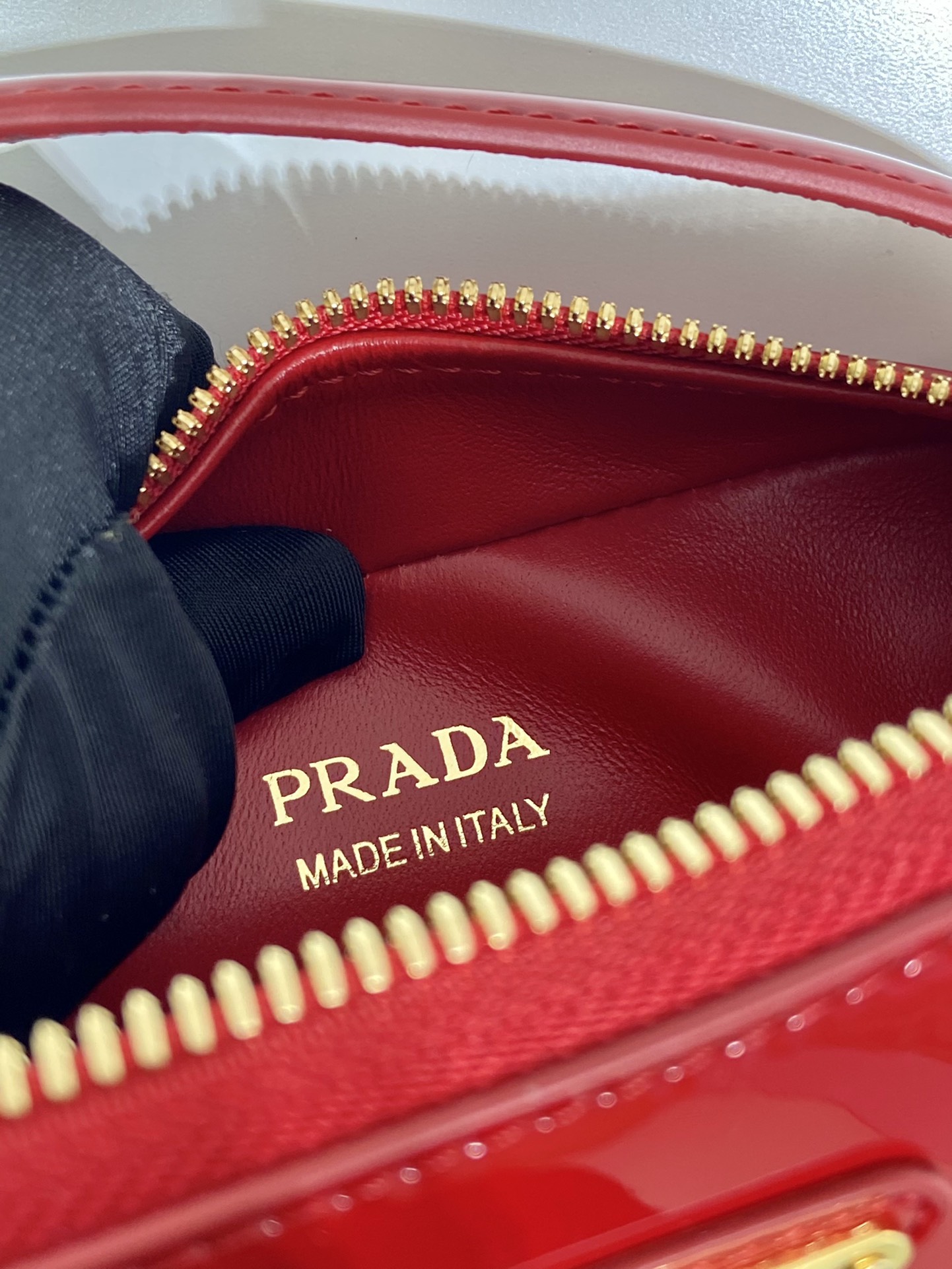 Prada Patent Leather Mini Bag 1BH206