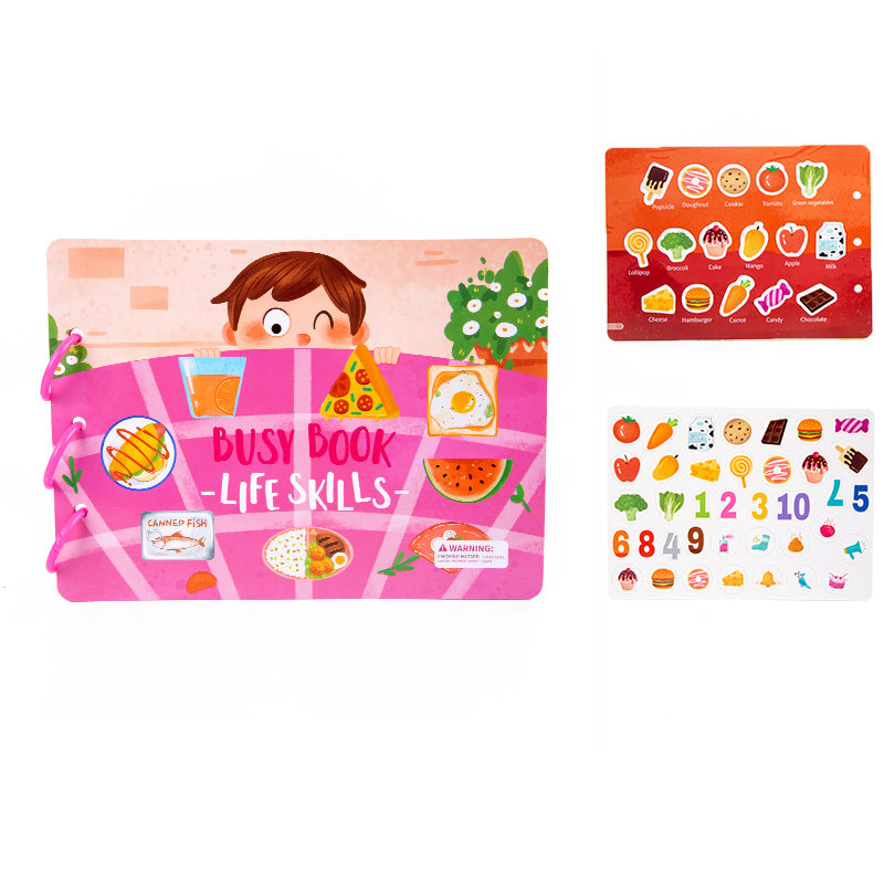 (🔥Last Day Promotion-SAVE 60% OFF)👦Children's Enlightenment Quiet Paste Book Montessori Sensory Toy Book-BUY 2 GET 10% OFF & FREE SHIPPING