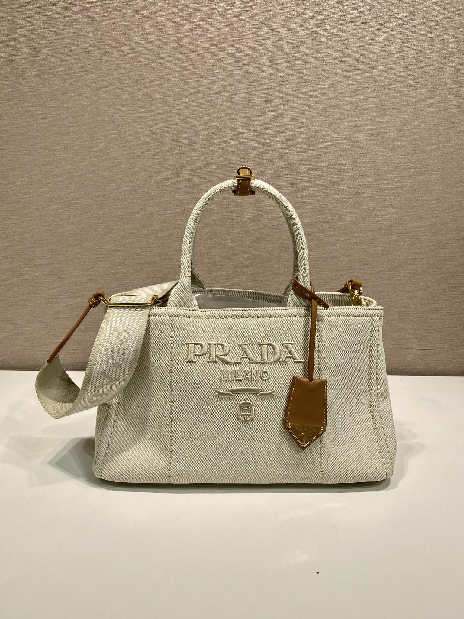 Prada Canvas Medium Handbag 1BG554