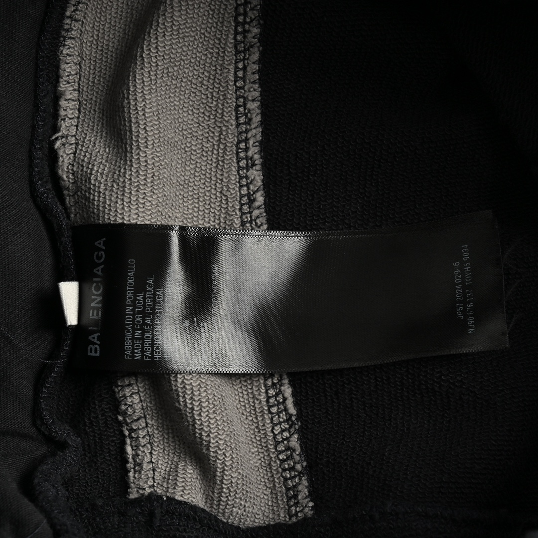 Balenciaga 24ss wasteland style double ring stitching trousers