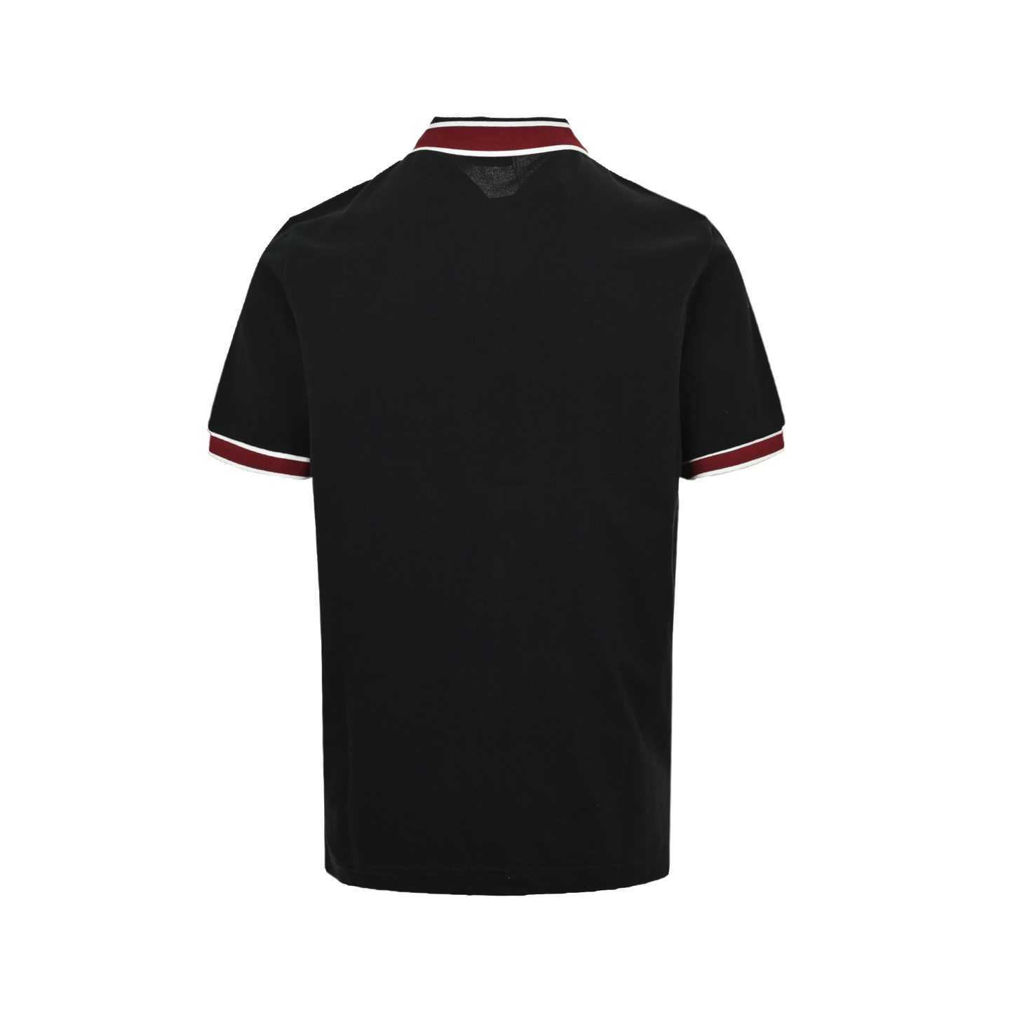 Moncler 25ss red collar embroidered logo polo short sleeve