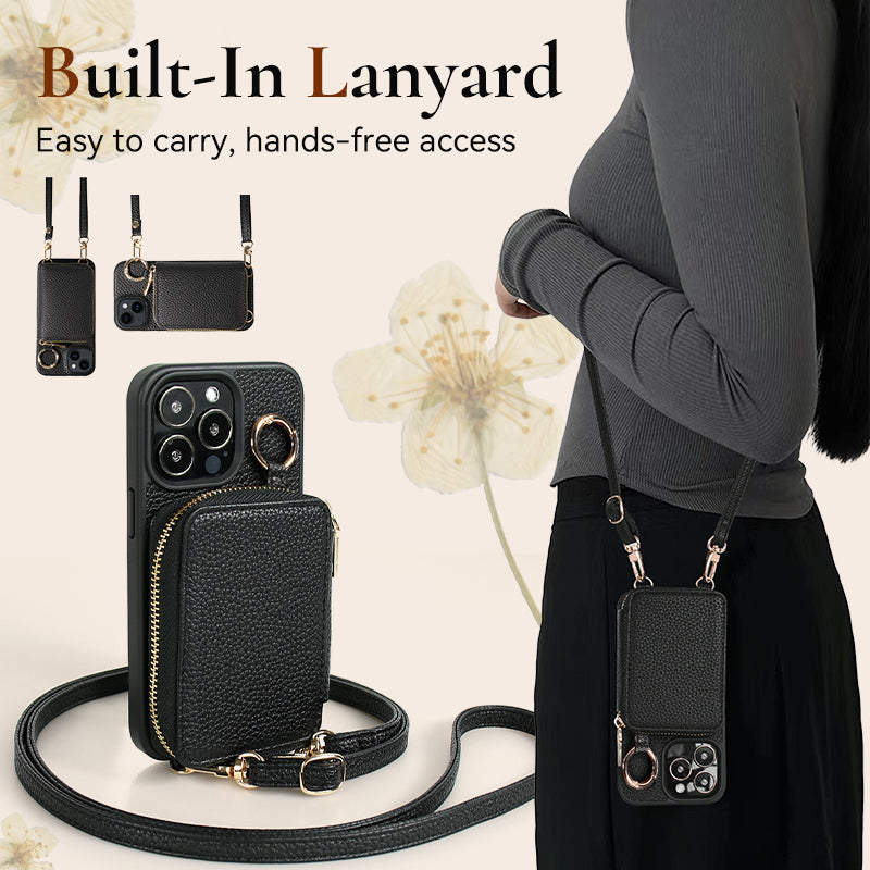 Portable Phone Case with Card Slots for iPhone Series