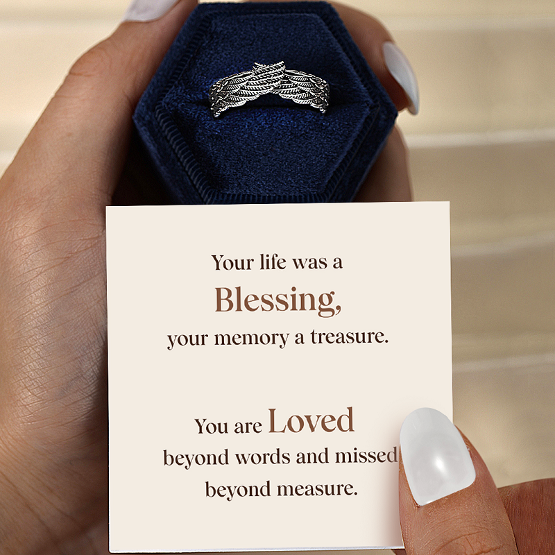 🔥Last Day Promotion 65% OFF 💕 Angel Wings Ring - A reminder of a special person's love!