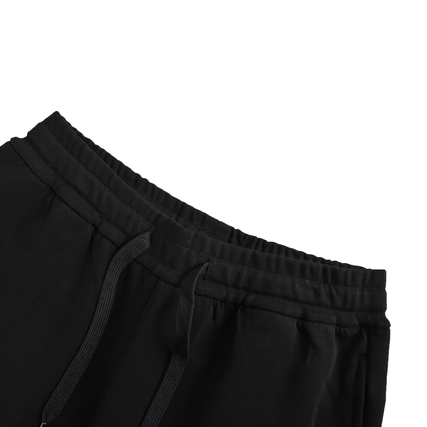 Prada 25ss triangle hem nylon patchwork pocket shorts