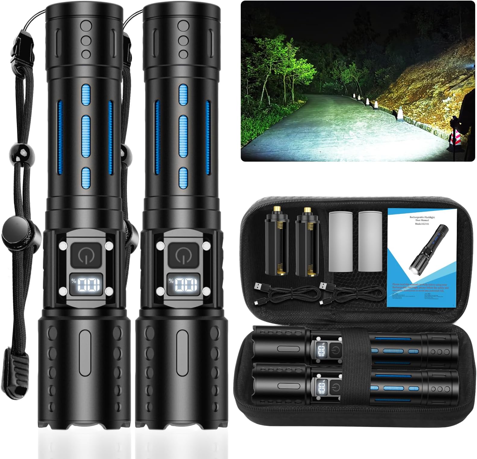 🔥CHRISTMAS ON SALE🔥990,000 Lumens Super Bright Flashlight