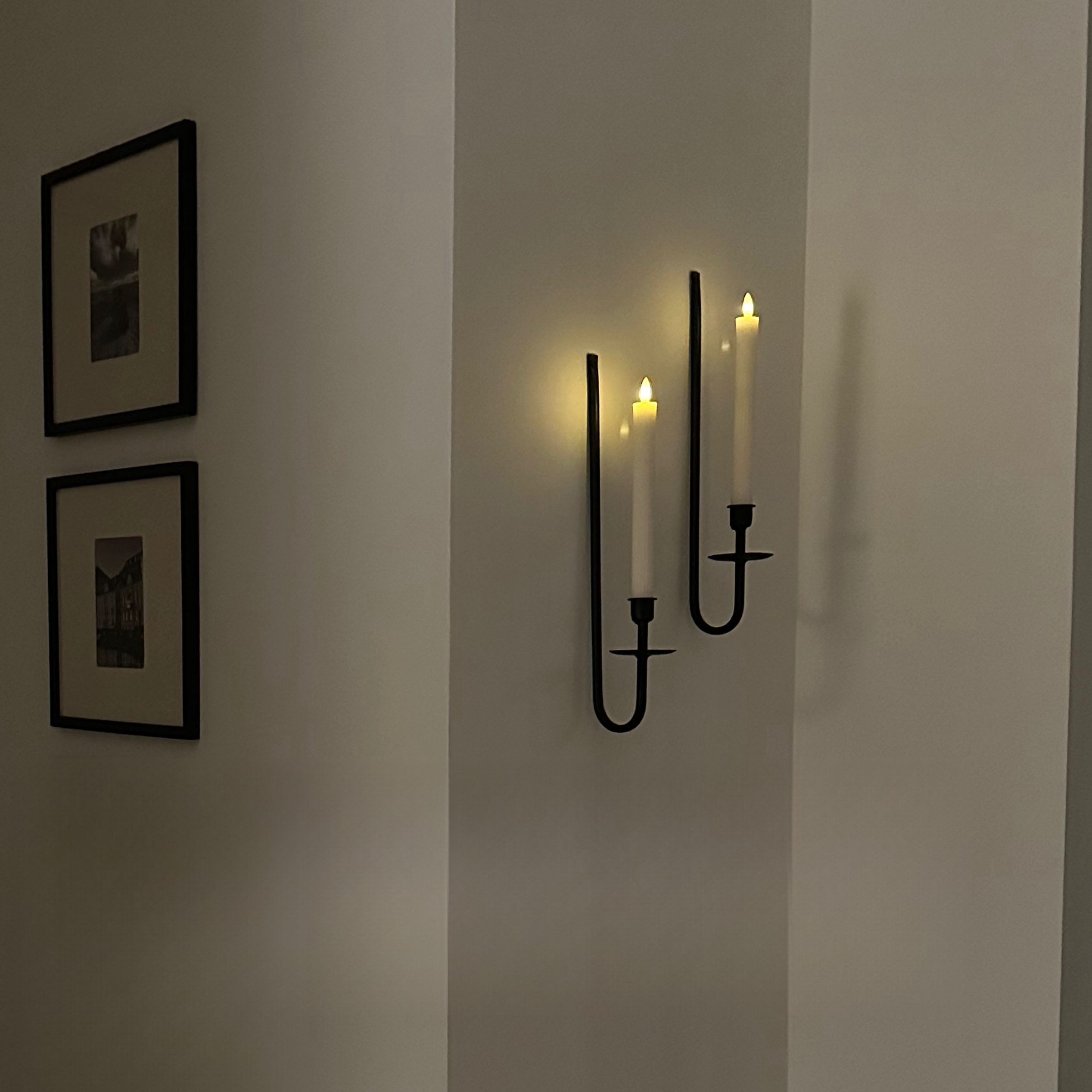 Set of 2 pcs- Metal Wall Mount Taper Candleholders