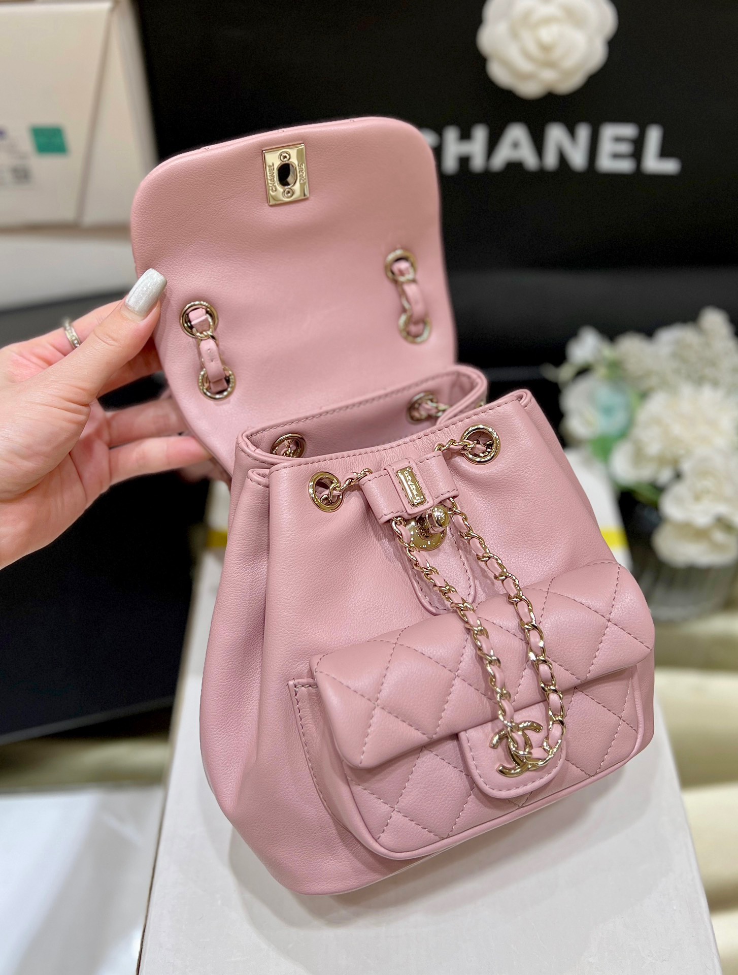 Chanel 24S duma small backpack AS2908