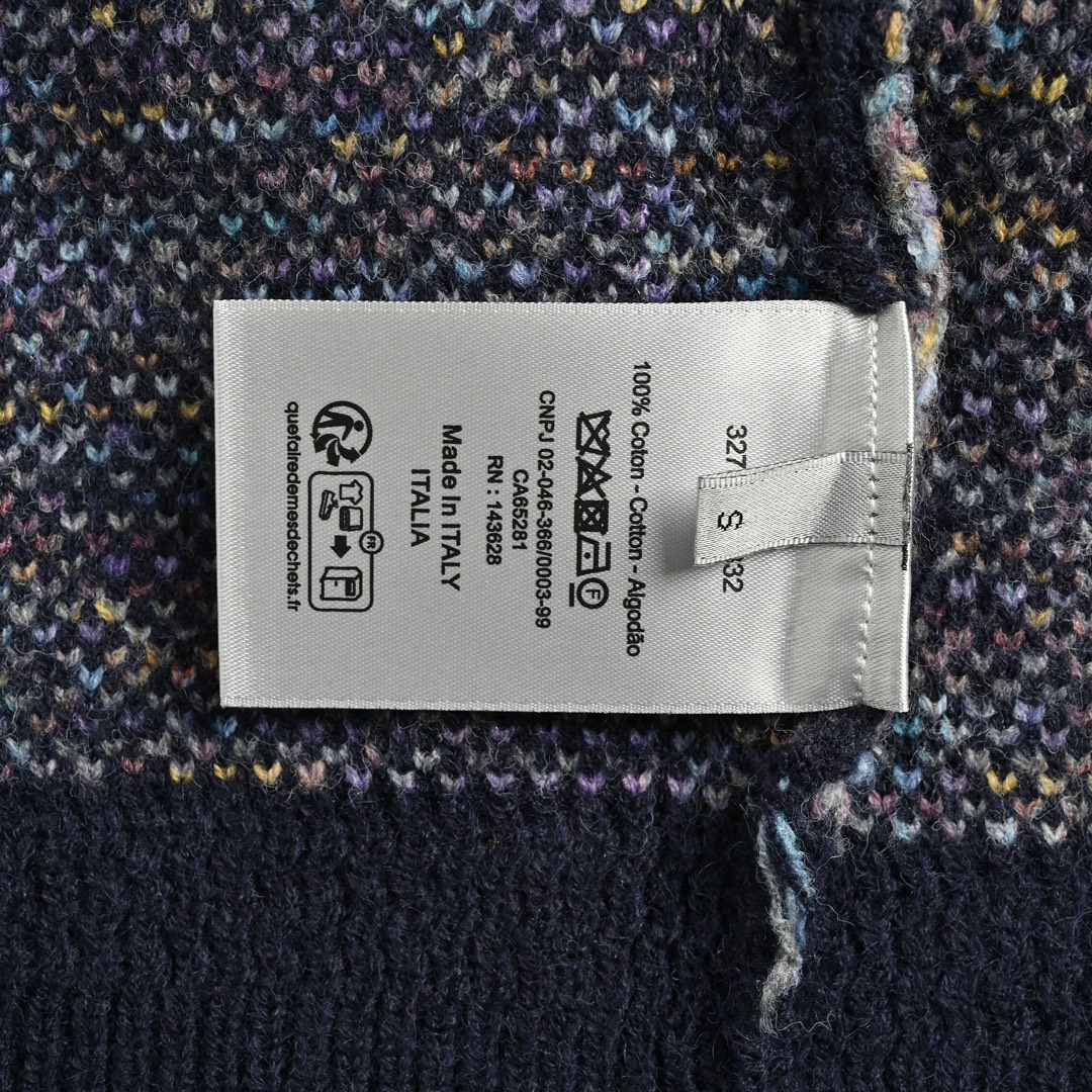 Dior 24Fw all-over monogram jacquard cardigan sweater