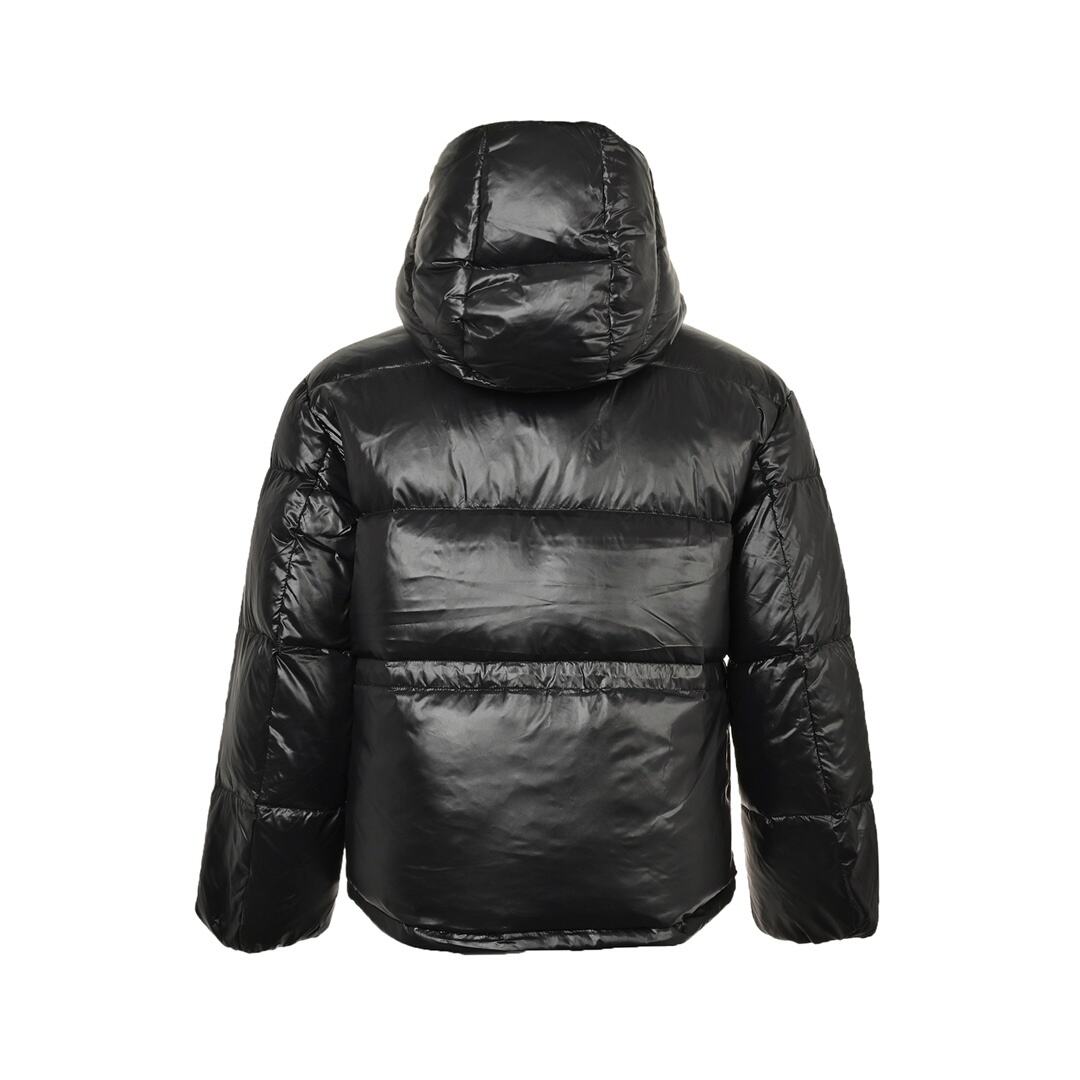 Moncler 24Fw terry embroidery patch lettering down jacket