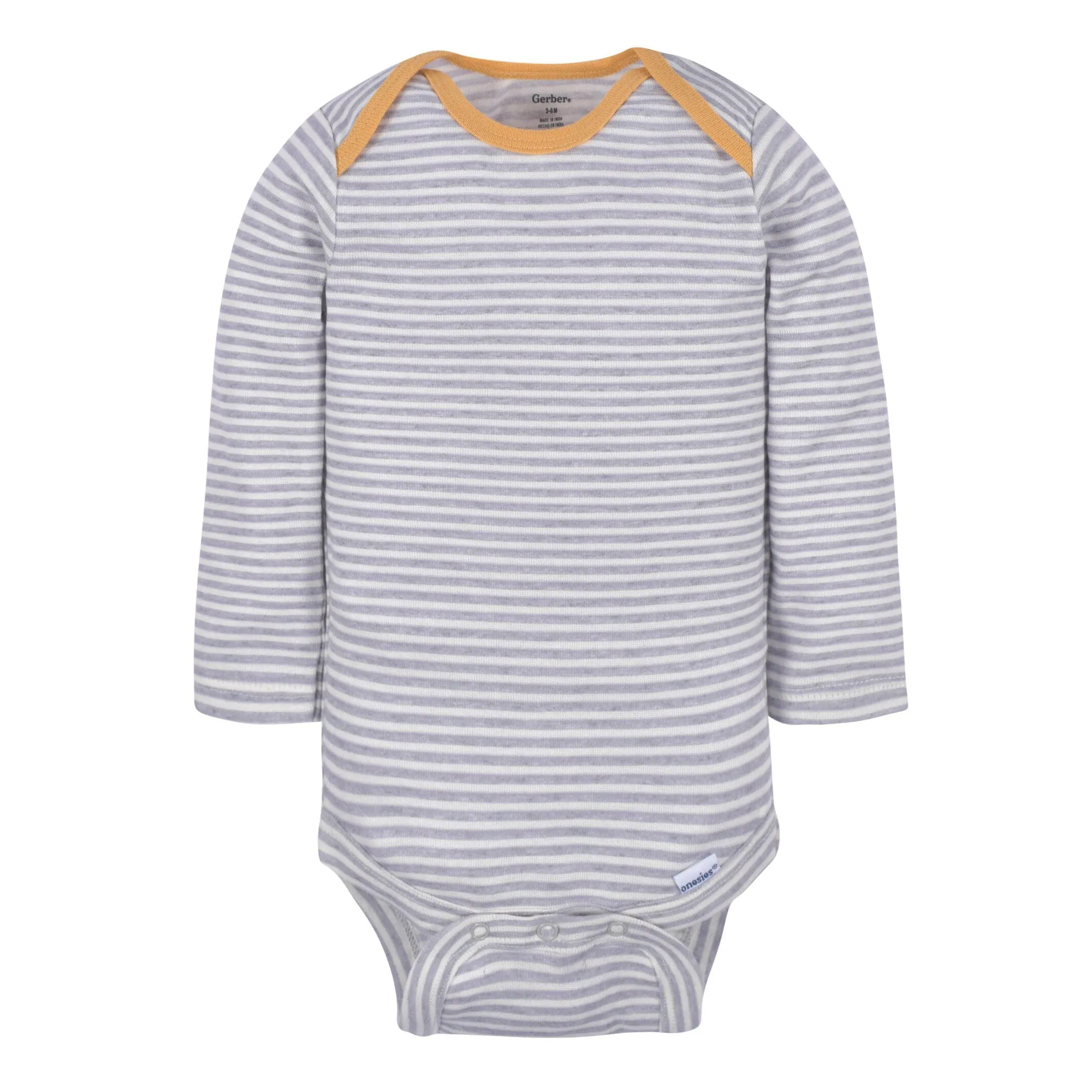 3-Pack Baby Boys Hedgehog Long Sleeve Onesies Bodysuits