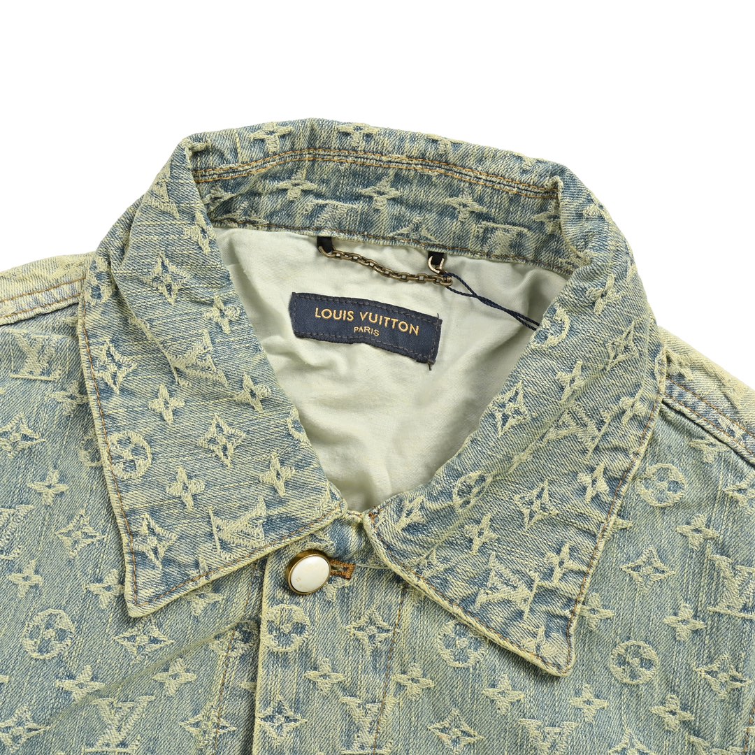 Louis Vuitton 24Fw all-over print denim jacket