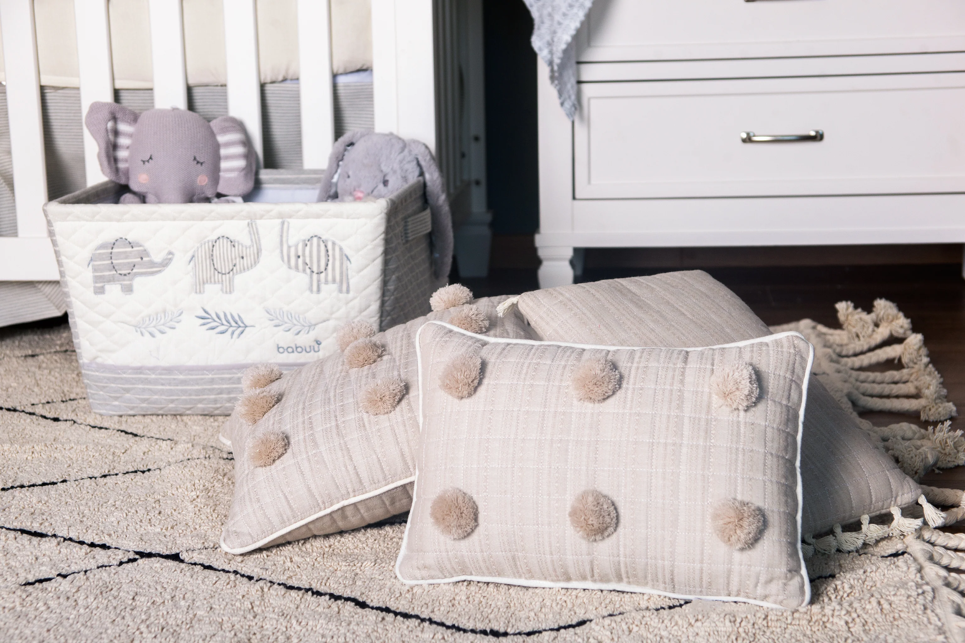 Cojín decorativo rectángular Beige India