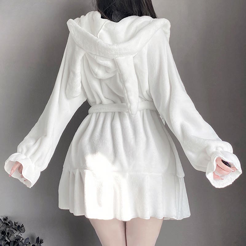 Bunny Ears Bikini Robe Lingerie