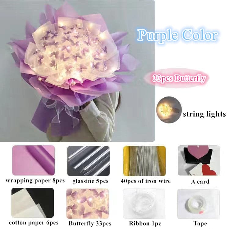 💖VALENTINE'S DAY SALE💖DIY Butterfly Bouquet Gift Kit Set With Tutorial