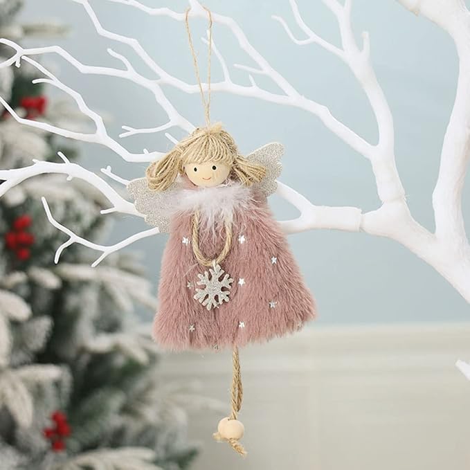 👼👼3 Whimsical Angel Girl Christmas Hanging Decoration Set