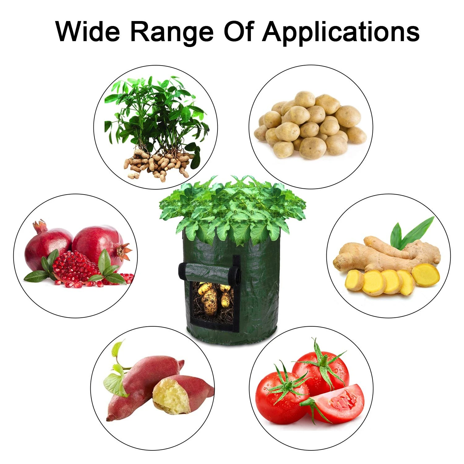 Christmas promotion buy 5 get 3 free - 50L Potato Grow Planter Container Bag