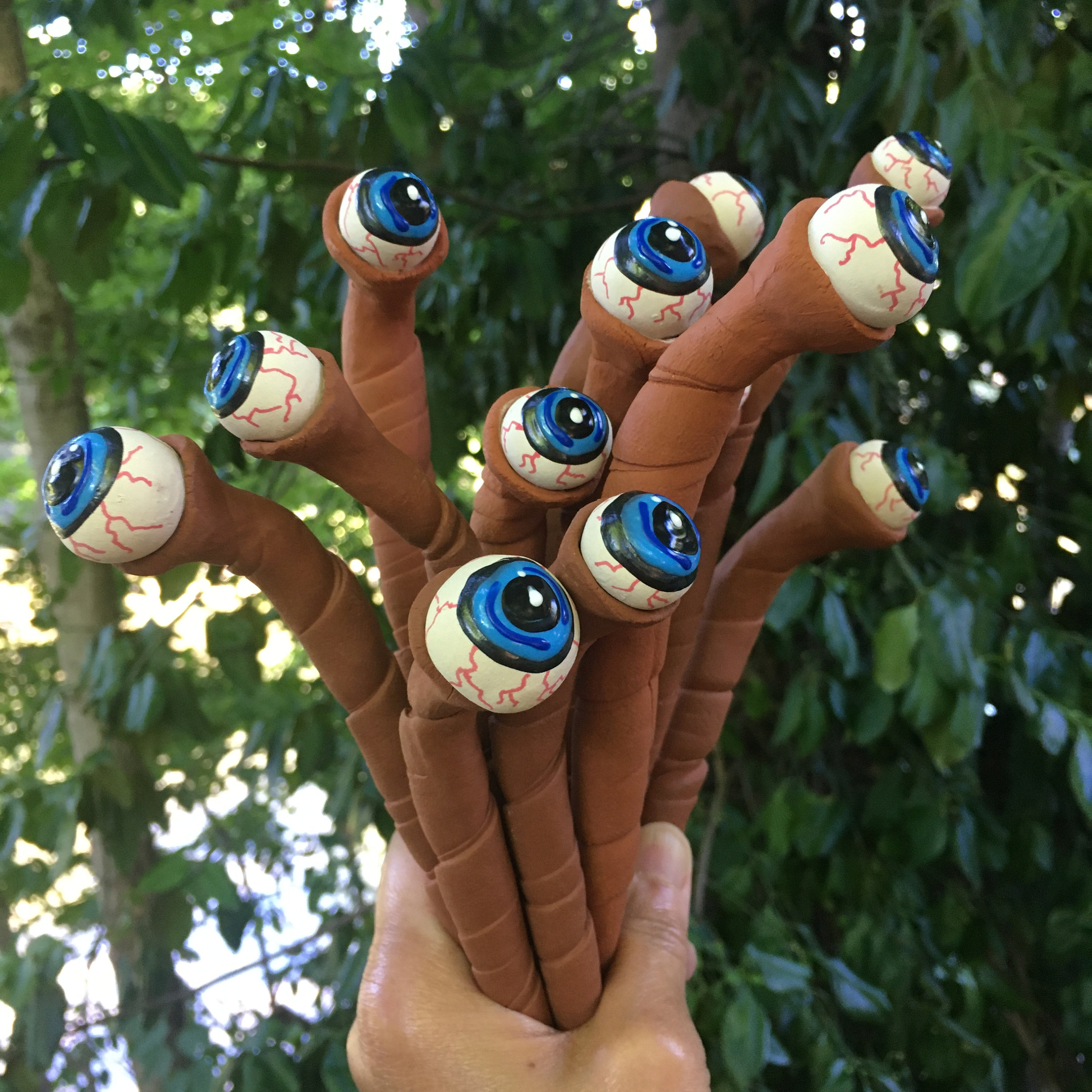 Halloween Bloodshot Eyeball Plant Markers