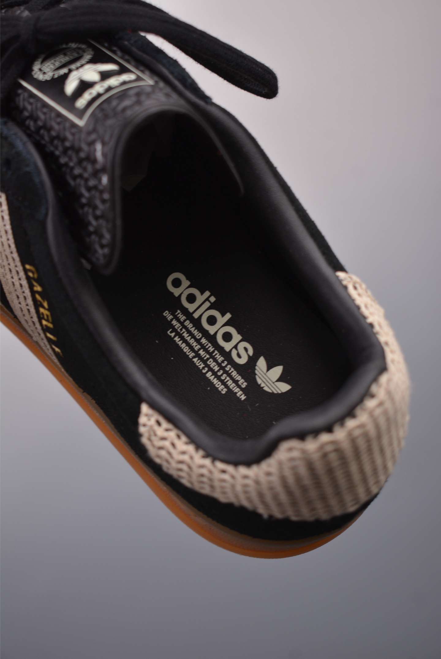Adidas Gazelle Indoor Trainers Black Off-White JI2755