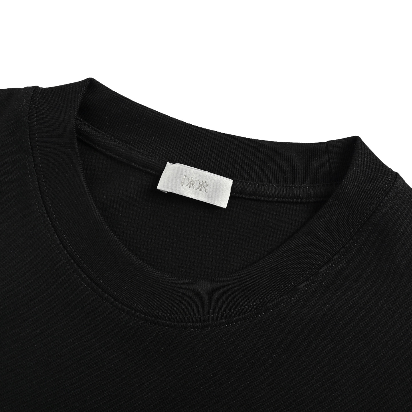Dior monogram patch embroidered letter short sleeve