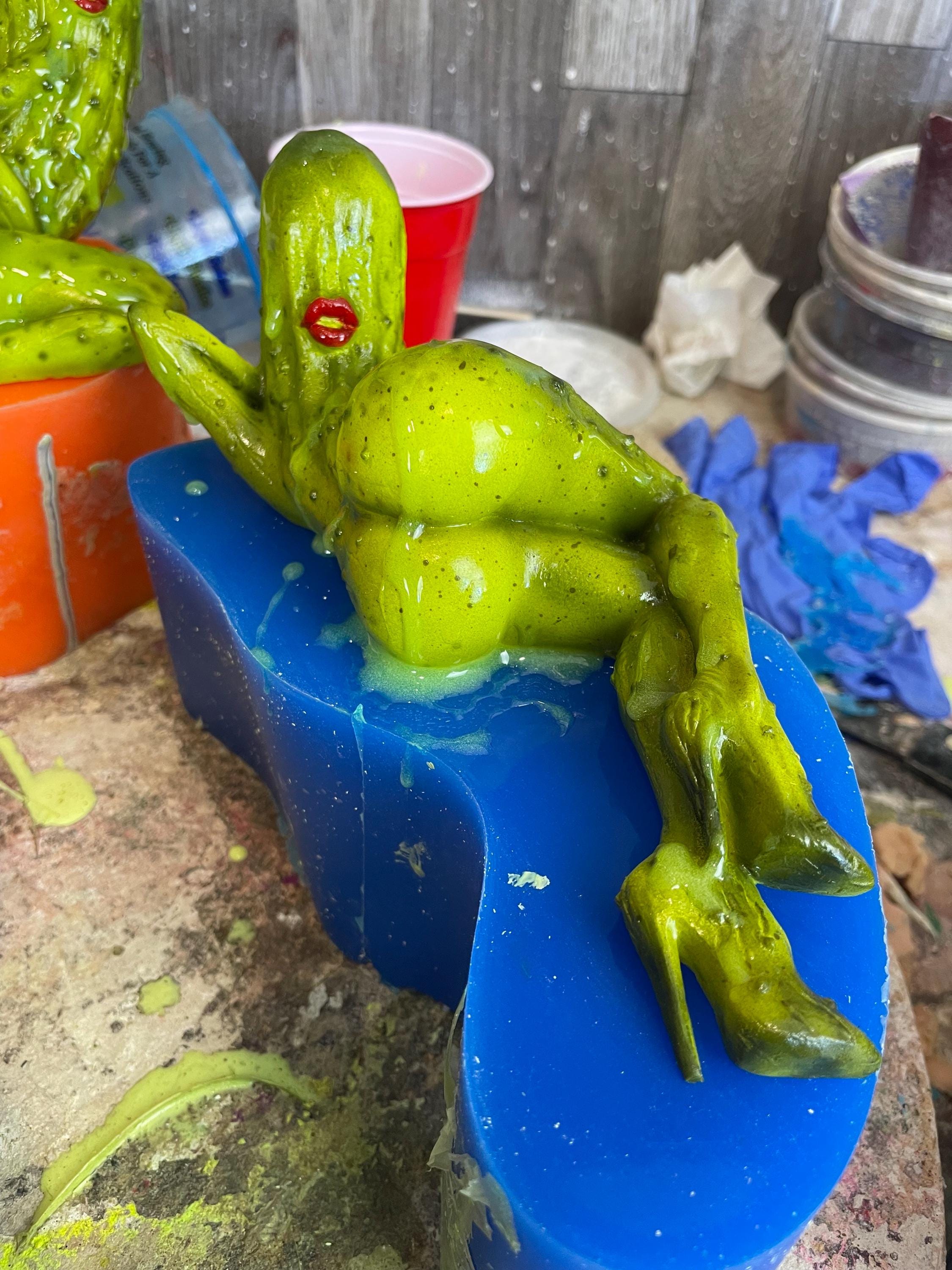 Funny Pickle Resin Figure