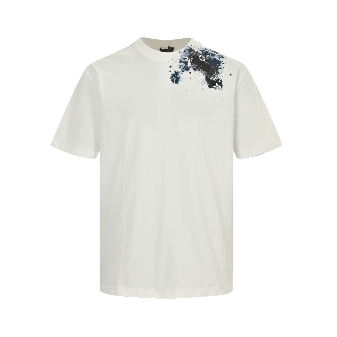 Louis Vuitton Ink Smudge Print Short Sleeve