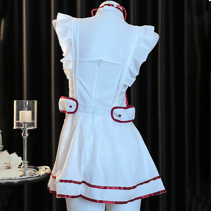 Cosplay Nurse Uniform Backless Lingerie Dress