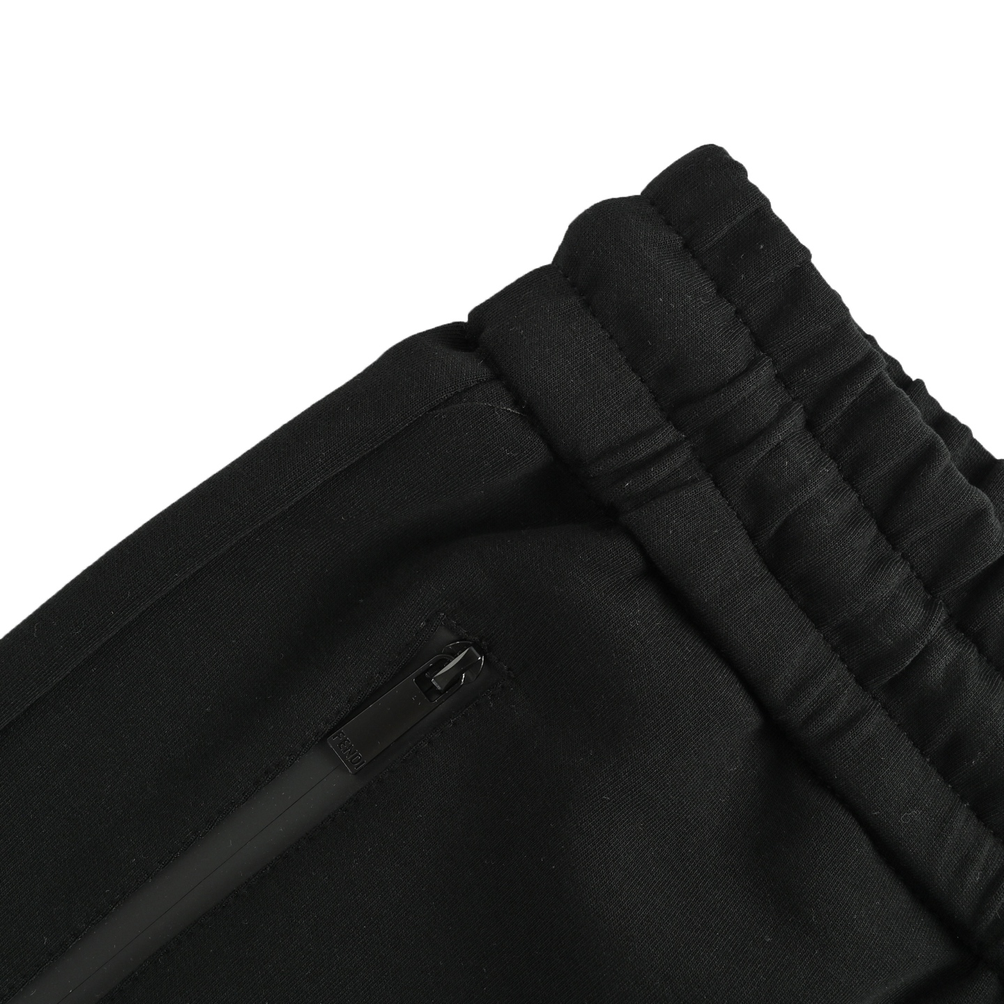 Fendi 25ss laminated zipper pockets with double F shorts