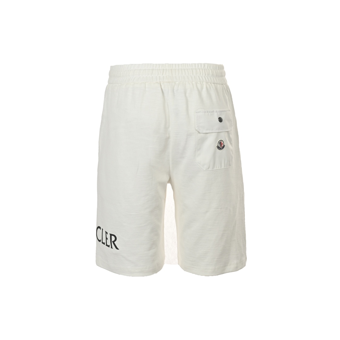 Moncler 24ss lettering print pocket logo shorts