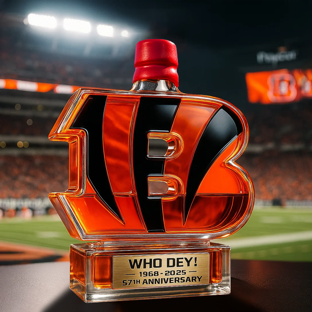 Crowned Jungle Spirit——Cincinnati Bengals Whiskey Bottle