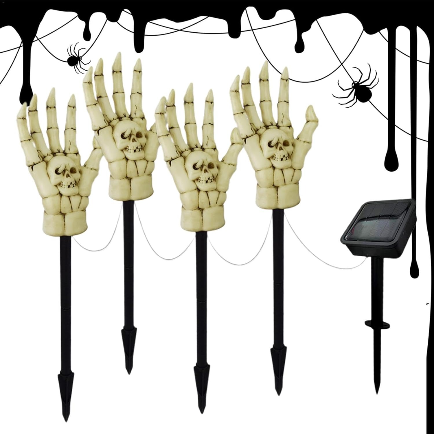 ✨Flash Sale✨Halloween Skeleton Hands Solar Lights