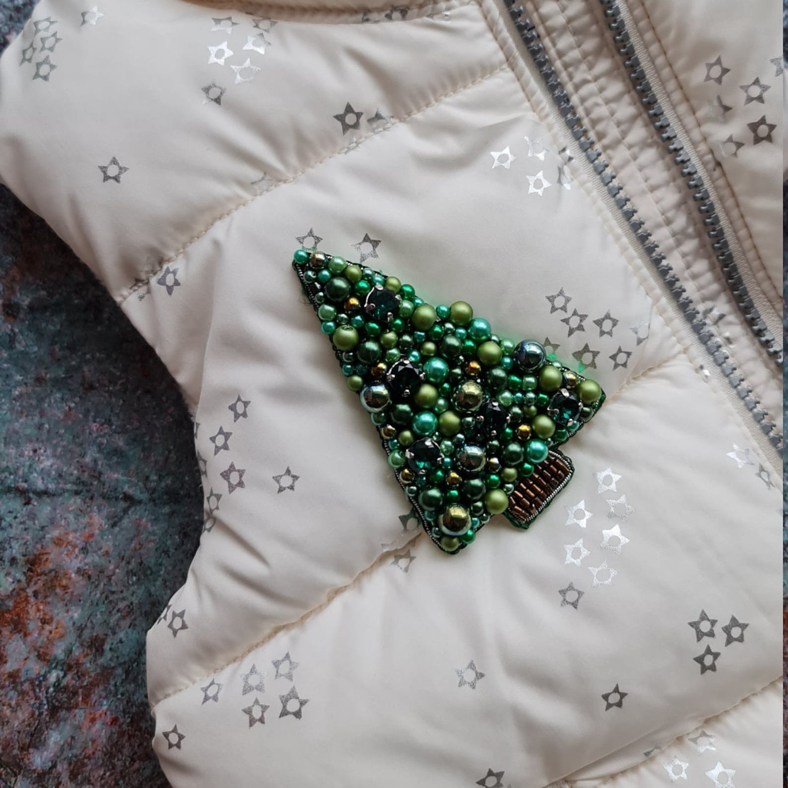 🔥ON SALE🔥Christmas Tree Pin Beaded Brooch