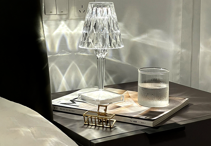 Multicolor Crystal Diamond Table Lamp
