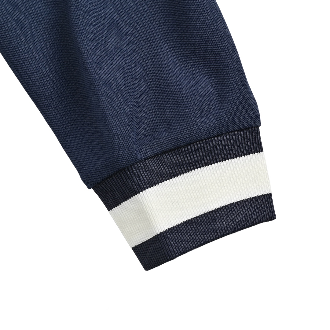 Gucci 24Fw striped lettering laminated zip-up hooded jacket
