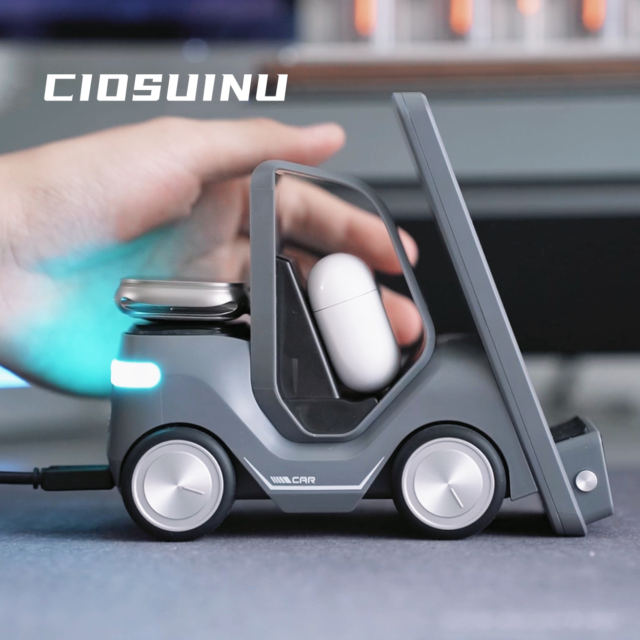 🎄Christmas Special Sale-[SAVE 50% OFF]-Ciosuinu Design Shop | New desktop 3-in-1 wireless fast charging bracket car shape--Limited Time Free Shipping
