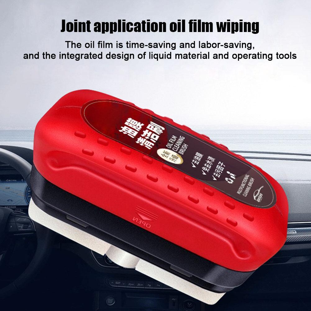🔥ON SALE ALERT!🔥Car Glass Cleaner Brush For Car Windshield Oil Film Cleaner