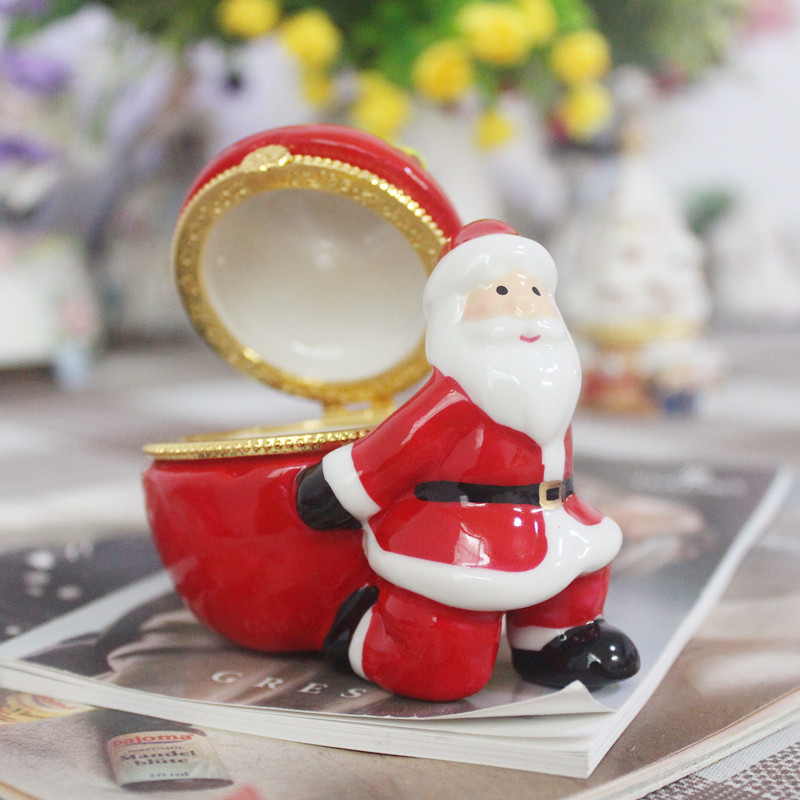 🎄Early Christmas Sale 49% OFF🎄Christmas Hand Painted Ceramic Jewelry Box