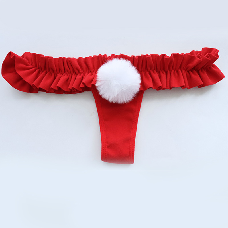 Bow Knot Bunny Tail Lingerie Bikini Set