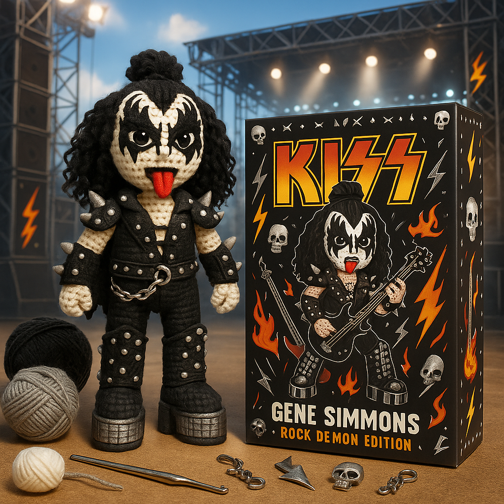 KISS Gene Simmons Rock Demon Crochet Doll – Collectible DIY Edition
