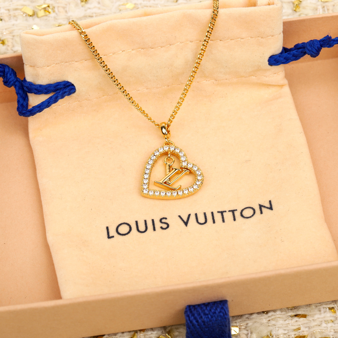 Louis Vuitton Heart Diamond Necklace