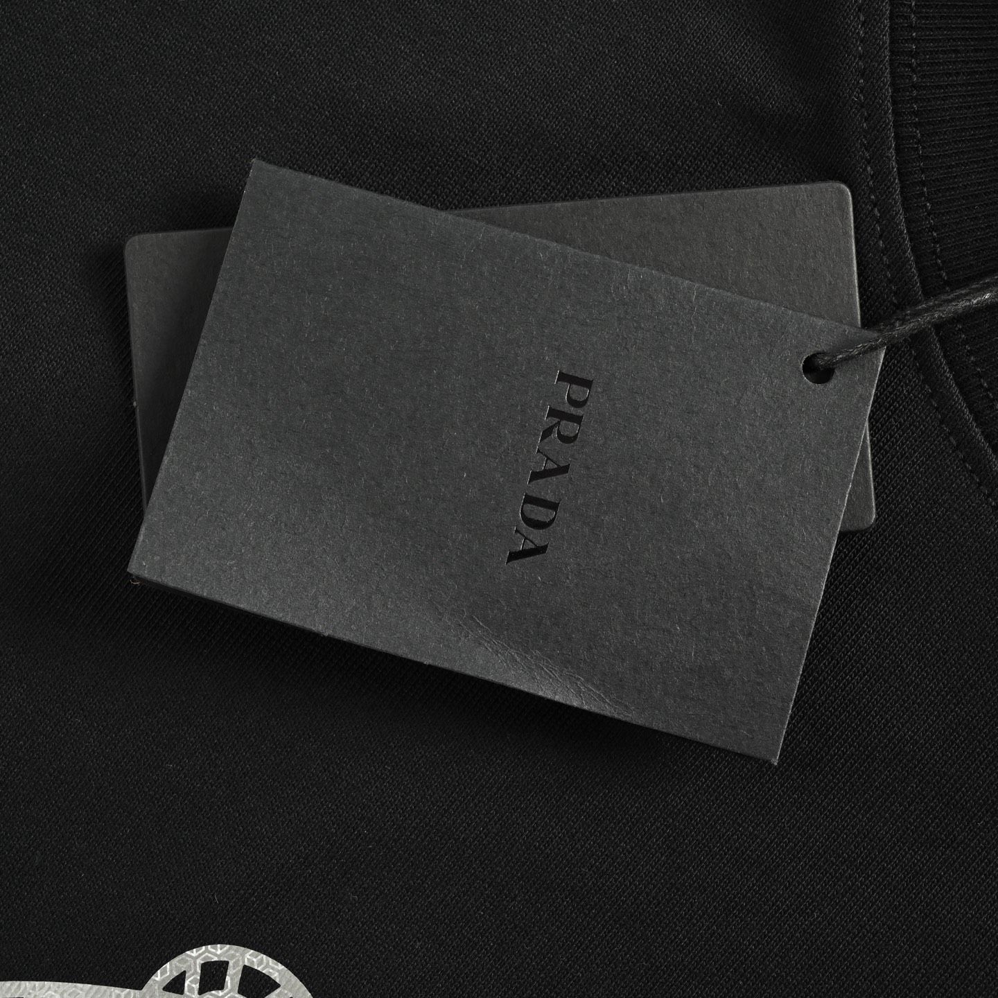 Prada 25ss short-sleeved shirt with silver logo