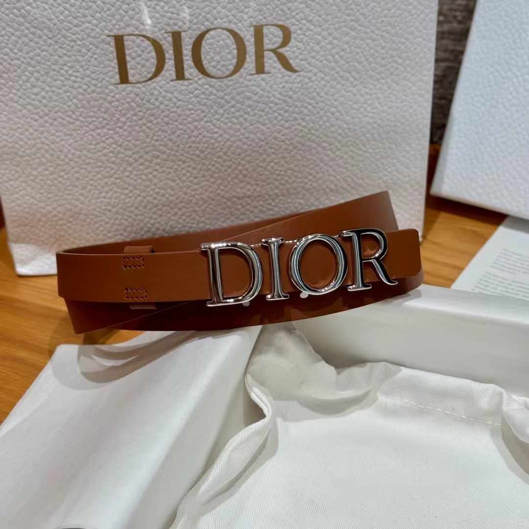 Dior Cowhide Women's Belt 2.0CM Width