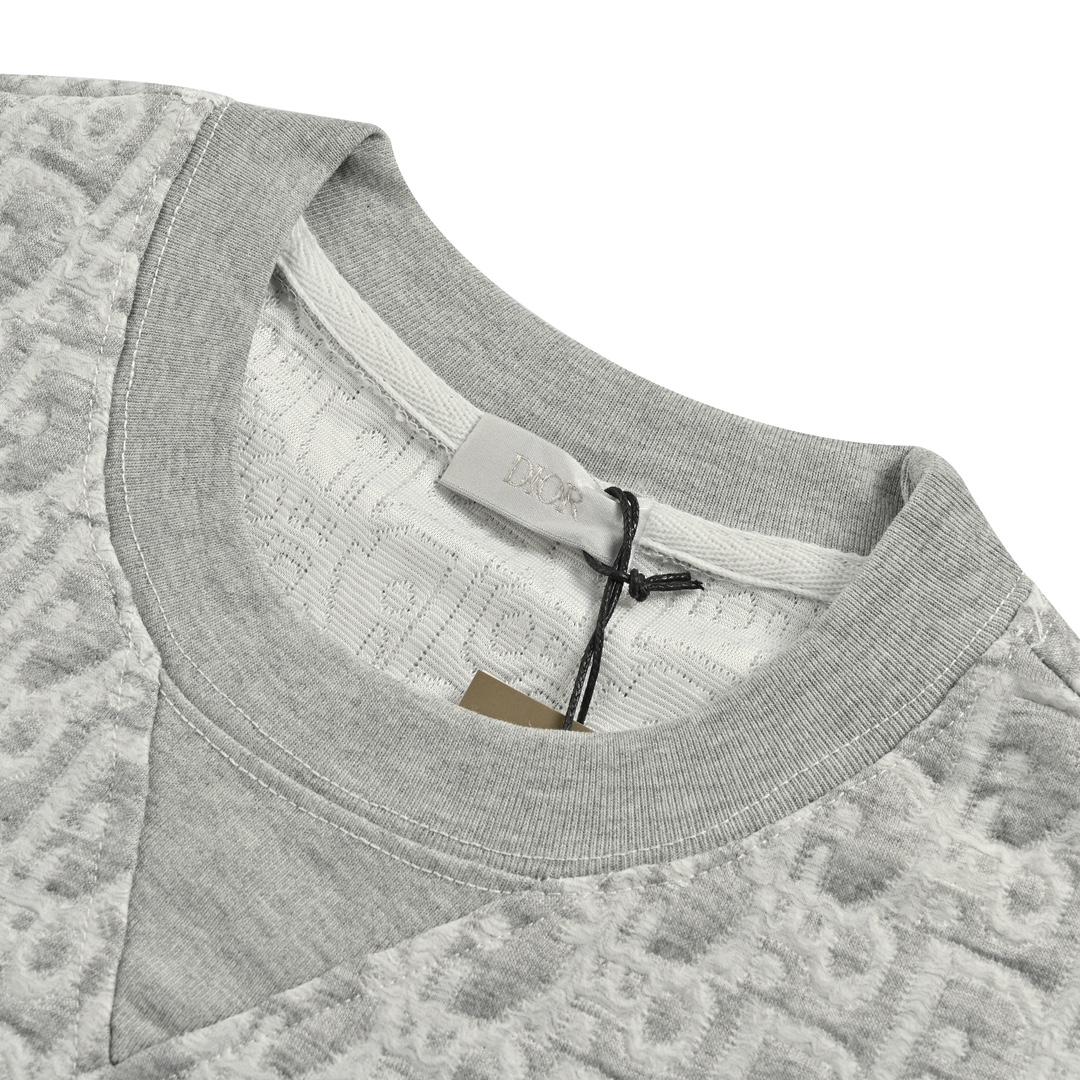 Dior 24ss full print monogram jacquard short sleeve