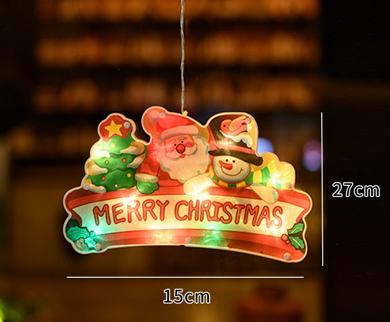 New painted suction cup led lights for Christmas