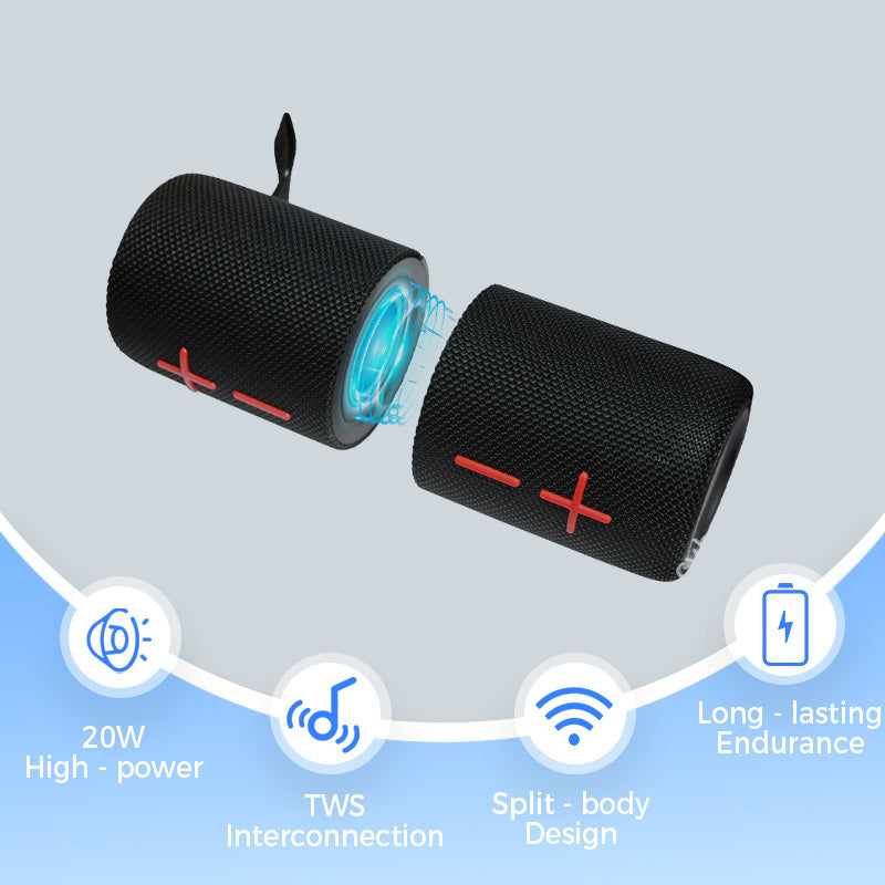 🔈🎶2 in 1 Magnetic Dual Splittable Bluetooth Speaker