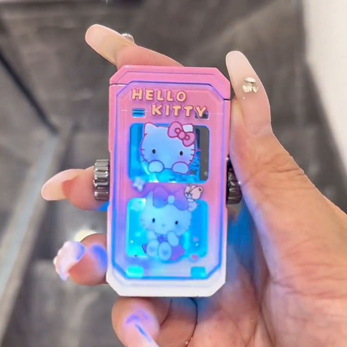 Rotatable decompression high-end windproof lighter marquee cute inflatable lighter
