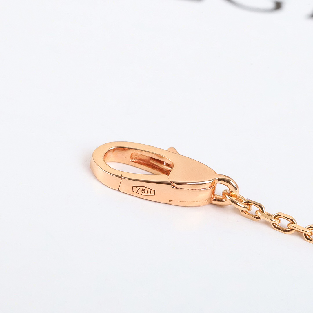 Bulgari fan-shaped full diamond necklace