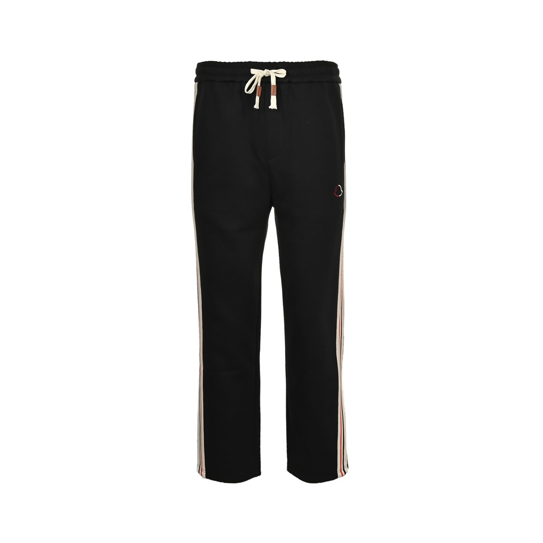 Moncler 24Fw embroidered logo webbing trousers